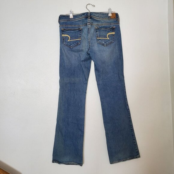 American Eagle Slim Boot Stretch Denim Jeans Size 8 - Picture 2 of 6